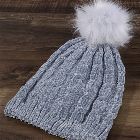 Chenille Super Soft Cable Knit Hats main image 4